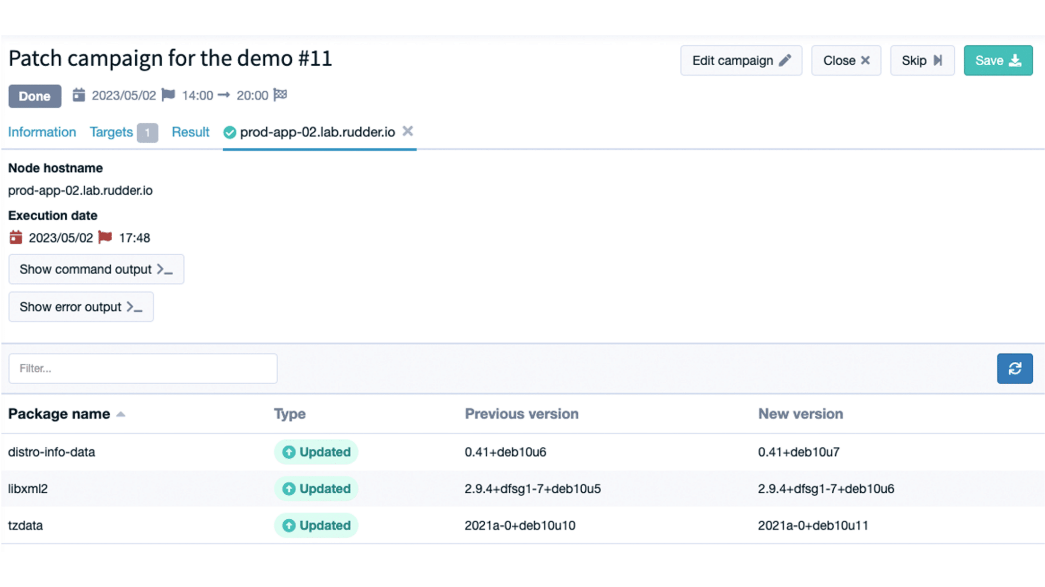 Result for micropatching campaign